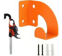 hiwhale Tronçonneuse Support Mural en Métal Heavy Duty Tronçonneuse Crochets Mural Tronçonneuse Support Robuste Jardin Électrique Outil Crochet