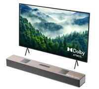 Hiwill A502 Barre de Son TV 400W Dolby Atmos - Avec Double Caisson 2,5 - Noyer
