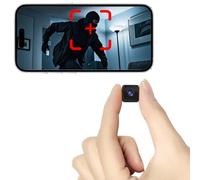 HIWIMVMD Caméra espion WiFi cachée, mini caméra sans fil HD1080P, petite caméra de détection de mouvement, caméras de vision nocturne automatique pour la sécurité à domicile