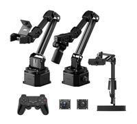 HIWONDER Kit de bras robotique AI compatible avec LeRobot SO-ARM101 Incarné AI Imitation Learning VLA Développement de modèles Open Source 6 axes entièrement en métal avec vision IA et télécommande
