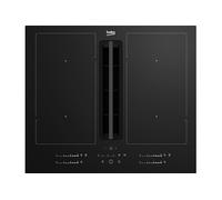 Beko Plaque HIXI64701UP 60 cm noire intégrée 4 zones à induction avec hotte