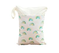 Hixingo 1 Pack Sac à Couches Lavables, Réutilisable Sac à Maillot Mouillé 30x40cm Organiseur Pochette Couche, Imperméable Eclair Wetbag de Voyage pour Les Plage Piscine (PUL A-8)