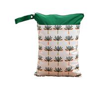 Hixingo 1 Pack Sac à Couches Lavables, Réutilisable Sac à Maillot Mouillé 30x40cm Organiseur Pochette Couche, Imperméable Eclair Wetbag de Voyage pour Les Plage Piscine (PUL A-16)