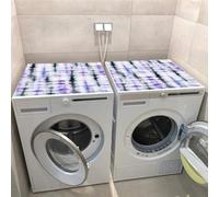 Hixingo 2 Pièces Housse de Machine à Laver, Antidérapant Tapis de Protection Pour Plan de Travail Machine à Laver et Seche Linge, Anti-Poussière Contre les Rayures (Graffiti peint 9,30x40cm)