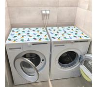 Hixingo 2 Pièces Housse de Machine à Laver, Antidérapant Tapis de Protection Pour Plan de Travail Machine à Laver et Seche Linge, Anti-Poussière Contre les Rayures (Cactus vert 9,50x60cm)