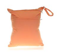 Hixingo 27 Couleur Unie Sac à Couches, Réutilisable Sac à Maillot Mouillé Étanche Organiseur Pochette Couche Lavable, Eclair Wetbag de Voyage avec Fermeture Eclair (Orange,30x36cm)
