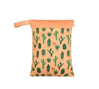 Hixingo 3/2/1 pc Sac à Couches Lavables avec Boutons-Pression, Réutilisable Sac à Maillot Mouillé Étanche Organiseur Pochette Couche Lavable, Imperméable Eclair Wetbag de Voyage (Orange,1pc)