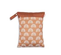 Hixingo 3/2/1 pc Sac à Couches Lavables, Réutilisable Sac à Maillot Mouillé Étanche Organiseur Pochette Couche Lavable, Imperméable Eclair Wetbag de Voyage pour Les Plage Piscine (Camel,2pc)