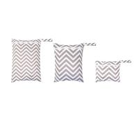 Hixingo 3 Pièces Sac à Couches Simple Design, Réutilisable Sac à Maillot Mouillé Étanche Organiseur Pochette Couche Lavable, Eclair Wetbag de Voyage avec Fermeture Eclair (Kaki)