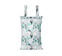 Hixingo 3D Plante Sac à Couches Double Poignée,Réutilisable Sac à Maillot Mouillé Étanche Organiseur Pochette Couche Lavable,Eclair Wetbag de Voyage avec Fermeture Eclair (Cactus,6 pièces)