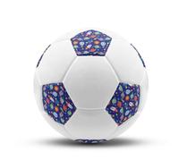 Hixingo Ballon de Football Taille 5 (Diamètre 21,6 cm) - Ballon de Sport en PVC Résistant pour Entraînement et Loisirs en Plein Air | Aiguille de Gonflage Incluse | 3D de planète (Violet)