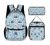 Hixingo Cartable Sac à Dos Primaire Ensemble 3 Pièces (Blau,43x32x15cm)