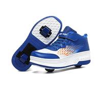 Hixingo Chaussure a Roulette pour Fille Garçons, Chaussures a roulettes avec Roues Chaussures de Skateboard, Patins à roulettes Maille Respirante, Crochet et Boucle Basket à roulettes