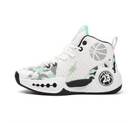 Hixingo Chaussure de Basketball Enfant Garçon Filles Sneakers Baskets, Baskets de Basket-Bal Unisexe Antidérapant Moyenne Chaussures de Sport pour Homme Femme 31-41 EU