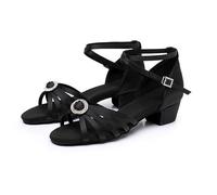 Hixingo Chaussures Danse Latine Femme Talon Bas 3.5cm | Idéal Pour La Salsa Et Les Dances De Salon. Conçu En Matériaux Souples Et Respirants Pour Un Confort Optimal Sur La Piste.