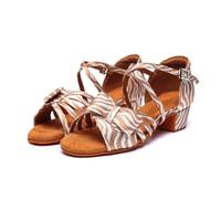 Hixingo Chaussures Danse Latine Femme Talon Bas 3.5cm | Idéal Pour La Salsa Et Les Dances De Salon. Conçu En Matériaux Souples Et Respirants Pour Un Confort Optimal Sur La Piste.