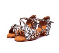 Hixingo Chaussures Danse Latine Femme Talon Bas 3.5cm | Idéal Pour La Salsa Et Les Dances De Salon. Conçu En Matériaux Souples Et Respirants Pour Un Confort Optimal Sur La Piste.