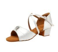 Hixingo Chaussures Danse Latine Femme Talon Bas 3cm | Idéal Pour La Salsa Et Les Dances De Salon. Conçu En Matériaux Souples Et Respirants Pour Un Confort Optimal Sur La Piste.