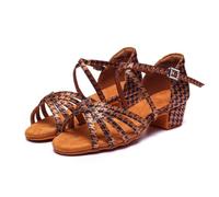 Hixingo Chaussures Danse Latine Femme Talon Bas 3cm | Idéal Pour La Salsa Et Les Dances De Salon. Conçu En Matériaux Souples Et Respirants Pour Un Confort Optimal Sur La Piste.