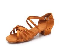 Hixingo Chaussures Danse Latine Femme Talon Bas 3cm | Idéal Pour La Salsa Et Les Dances De Salon. Conçu En Matériaux Souples Et Respirants Pour Un Confort Optimal Sur La Piste.