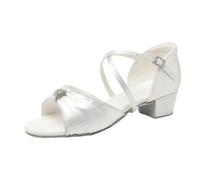 Hixingo Chaussures Danse Latine Femme Talon Bas 3cm | Idéal Pour La Salsa Et Les Dances De Salon. Conçu En Matériaux Souples Et Respirants Pour Un Confort Optimal Sur La Piste.