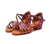 Hixingo Chaussures Danse Latine Femme Talon Bas 3cm | Idéal Pour La Salsa Et Les Dances De Salon. Conçu En Matériaux Souples Et Respirants Pour Un Confort Optimal Sur La Piste.