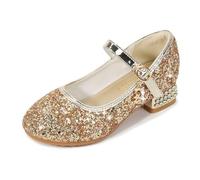 Hixingo Chaussures de Princesse Fille | Enfant Chaussures Mary Jane ,Glitter Shinning Enfants Mary Jane pour Anniversaire Mariages et Fêtes