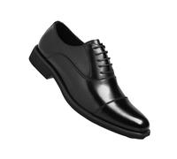 Hixingo Chaussures Homme Oxford en Cuir Élégant Mode Chaussure Ville Homme 37-46 Classique Antidérapantes Brogues Derby Oxford Confortables Formelles Habillées pour Business Mariage (Noir,41)