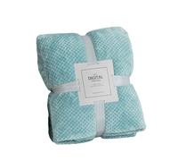 Hixingo Couverture Douce et Confortable, Grille d'ananas Plaid Polaire Plaid Tout Doux Couverture Chaude Polaire, Douce et Moelleuse pour Canapé-Lit et Canapé (Bleu Ciel,100x70cm)