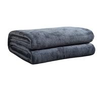 Hixingo Couverture Douce et Confortable Plaid Polaire Plaid Tout Doux Couverture Chaude Polaire, Couleur Unie Douce Et Moelleuse pour Canapé-Lit et Canapé (Gris foncé,200x230cm)