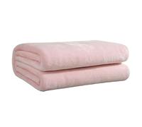 Hixingo Couverture Douce et Confortable Plaid Polaire Plaid Tout Doux Couverture Chaude Polaire, Couleur Unie Douce Et Moelleuse pour Canapé-Lit et Canapé (Rose,50x70cm)