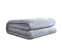 Hixingo Couverture Douce et Confortable Plaid Polaire Plaid Tout Doux Couverture Chaude Polaire, Couleur Unie Douce Et Moelleuse pour Canapé-Lit et Canapé (Gris Clair,150x200cm)