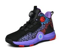 Hixingo Enfant Chaussure de Basketball, Garçon Sneakers Baskets Enfant Filles Automne et Hiver Graffiti Mode Baskets de Basket-Bal pour Chaussures de Sport pour Mixte Jeunes Tailles 31-40 EU