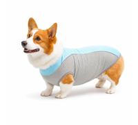 Hixingo Gilet de Refroidissement pour Chien, Manteau Rafraîchissant Confortable par Évaporation, Veste d'été Anti-Coup de Chaleur avec Trou de Harnais (ST20 Bleu,XL)