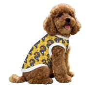Hixingo Gilet de Refroidissement pour Chien, Manteau Rafraîchissant Confortable par Évaporation, Veste d'été Anti-Coup de Chaleur avec Trou de Harnais (Dessin animé 2,S)