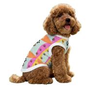 Hixingo Gilet de Refroidissement pour Chien, Manteau Rafraîchissant Confortable par Évaporation, Veste d'été Anti-Coup de Chaleur avec Trou de Harnais (Empreinte de Patte 6,M)