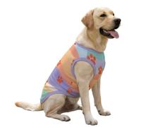 Hixingo Gilet de Refroidissement pour Chien, Manteau Rafraîchissant Confortable par Évaporation, Veste d'été Anti-Coup de Chaleur avec Trou de Harnais (Imprimer 4,3XL)
