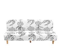 Hixingo Housse de Canapé sans Accoudoirs, Housse Clic Clac Protege Canape, Housse Canapé sans Bras Attrape-Rêves, Clic Clac 3 Places Convertible Lit (L:190-230cm,Blanc)