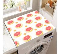 Hixingo Housse de Machine à Laver, Antidérapant Tapis de Protection Pour Plan de Travail Machine à Laver et Seche Linge, Anti-Poussière Protection Contre les Rayures (Pamplemousse,40x60cm)
