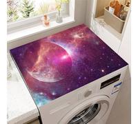 Hixingo Housse de Machine à Laver, Antidérapant Tapis de Protection Pour Plan de Travail Machine à Laver et Seche Linge Anti-Poussière Protection Motif interstellaire (Interstellaire,50x60cm)