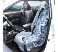 Hixingo Housse de Siège Auto Universelle en Tissu Éponge, Housse de Siège Voiture Microfibre Universel Accessoire pour La Plupart des Voitures, Camionnettes (Mandalas 1,1 Pièce)