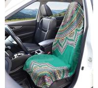 Hixingo Housse de Siège Auto Universelle en Tissu Éponge, Housse de Siège Voiture Microfibre Universel Accessoire pour La Plupart des Voitures, Camionnettes (Mandalas 5,1 Pièce)