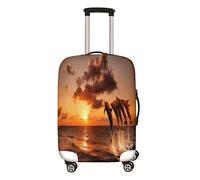 Hixingo Housse de Valise Elastique Housse de Protection pour Bagages, Dauphin 3D Housse de Bagage Zippé Anti-Rayures Voyage Trolley Case Cover Protector (Ciel étoilé,26-28 Pouces)