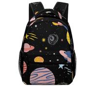 Hixingo Impression 3D Sac à Dos Enfants Fille Garçons, Confortable Jardin d'enfants Cartable Primaire Maternelle, Petit Adolescents Sac a Dos Grande Capacité (Planète 3,42x31x15cm)