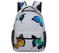 Hixingo Impression 3D Sac à Dos Enfants Fille Garçons, Confortable Jardin d'enfants Cartable Primaire Maternelle, Petit Adolescents Sac a Dos Grande Capacité (Papillon 8,42x31x15cm)