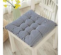 Hixingo Lot de 2 Galette de Chaise, Imprimé Géométrique Galette de Chaise, Coussins de Chaise D'intérieur, Lavable de Coussin Chaise, Extérieur Housses de Chaise Coussins (Rayure,40x40cm)