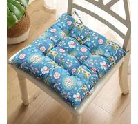 Hixingo Lot de 2 Galette de Chaise, Motifs Variés Galette de Chaise, Coussins de Chaise D'intérieur, Lavable de Coussin Chaise, Extérieur Housses de Chaise Coussins (40cm,Renne)