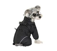 Hixingo Manteau d'hiver à Pattes pour Chien, Chaud Veste Chaude et Froide pour Chien Intérieur et Extérieur Vêtements pour Petit Moyen Grands Chiens (D28 Noir,6XL)