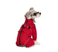 Hixingo Manteau d'hiver à Pattes pour Chien, Chaud Veste Chaude et Froide pour Chien Intérieur et Extérieur Vêtements pour Petit Moyen Grands Chiens (D28 Rouge,6XL)
