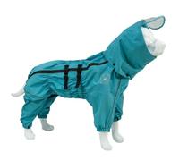 Hixingo Manteau d'hiver à Pattes pour Chien, XS-5XL Veste Chaude et Froide pour Chien Intérieur et Extérieur Vêtements pour Petit Moyen Grands Chiens (Bleu lac,5XL)